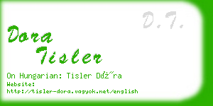 dora tisler business card